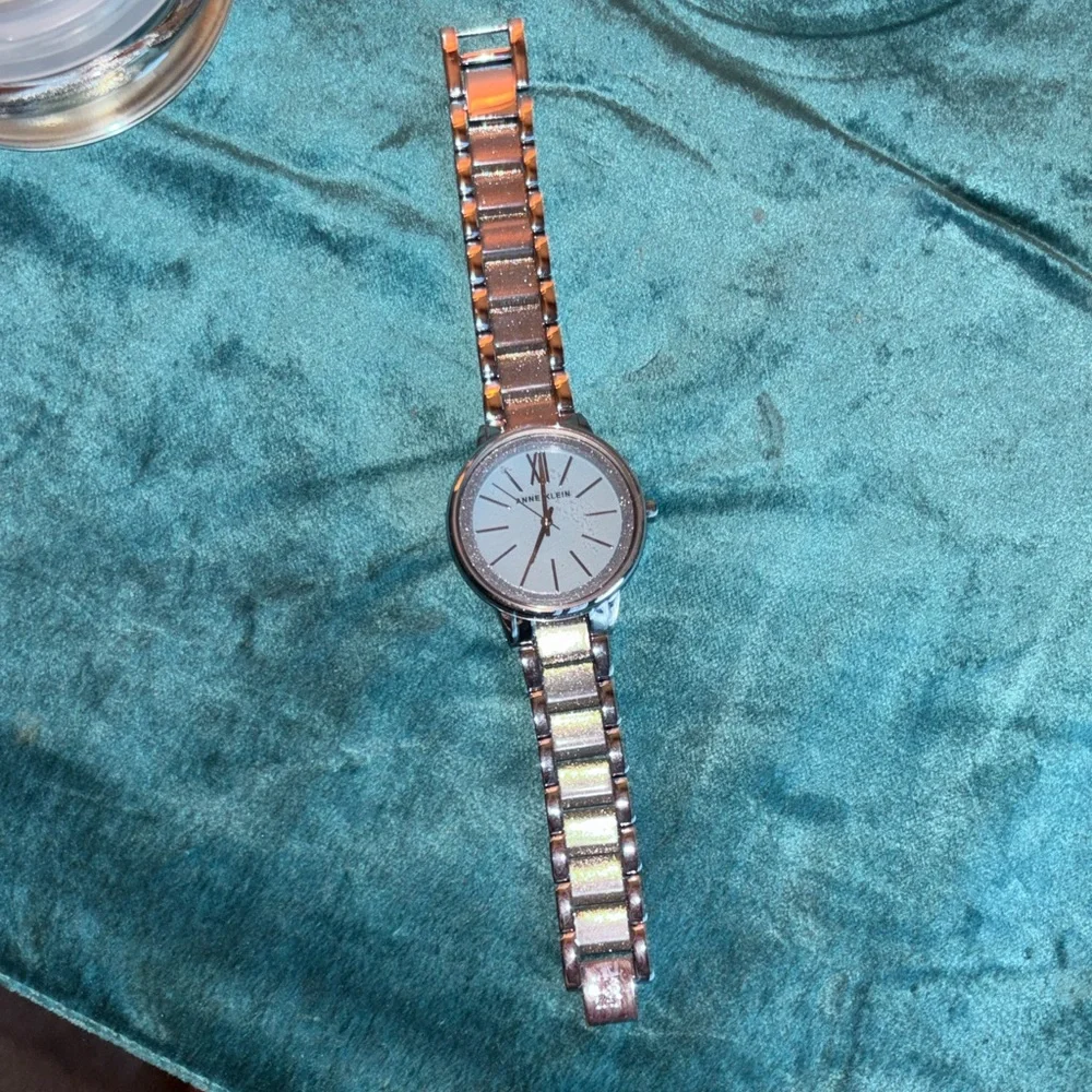 Anne Klein Silver Smartwatch with Roman Numerals